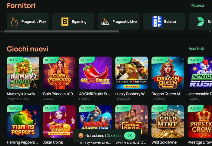 Ritzo Casino Italia slots
